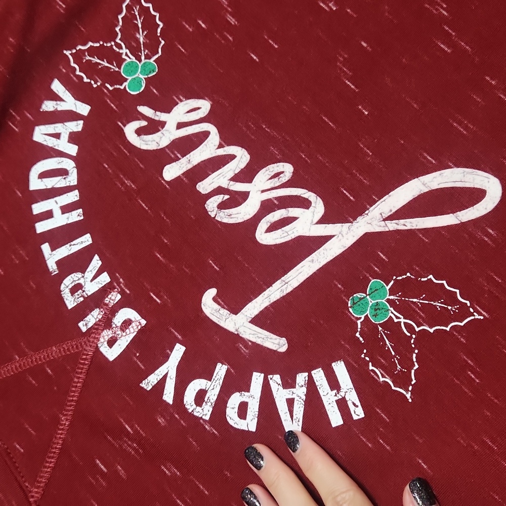 RARE❗️SIGNATURE STUDIO "Happy Birthday Jesus" Christmas Sweater Sweatshirt - Picture 9 of 14
